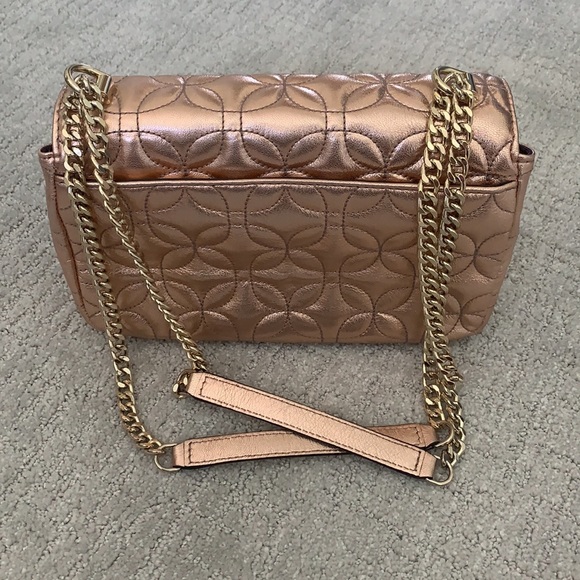 [Michael Kors] Rose Gold Quilted Handbag - Picture 6 of 8